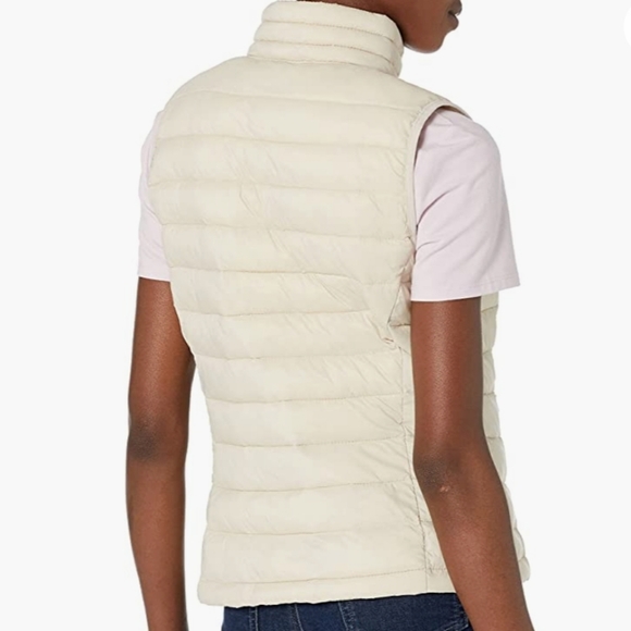 Puffer Vest, Size Small, Cream - Picture 5 of 7